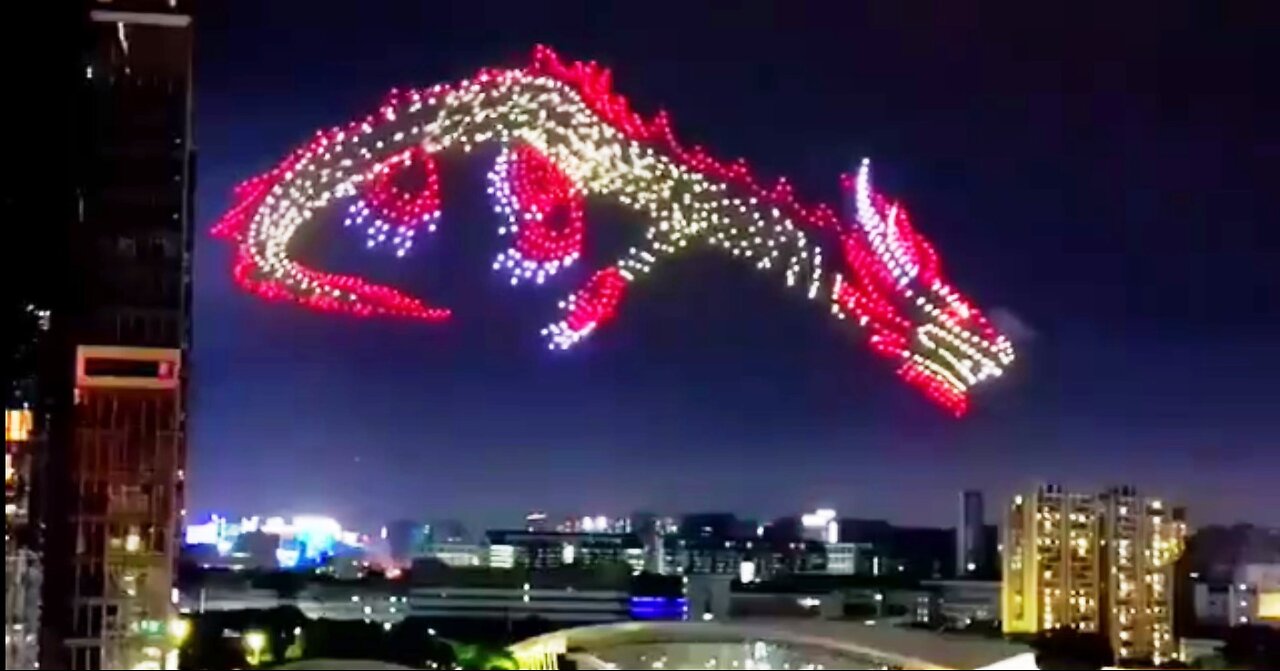 China new year drone show 2042